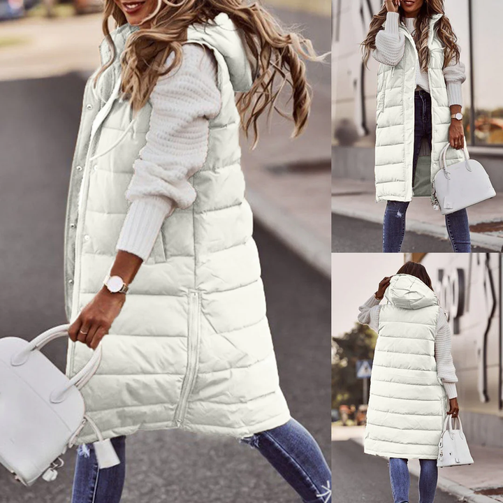 Puffer Hooded Sleeveless Coat LionStyle Lion Style