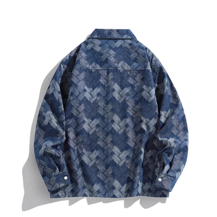 Rain Patterned Denim Jacket