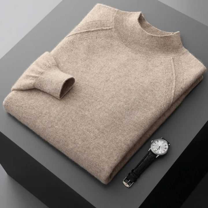 Rain Mock Neck Wool Sweater
