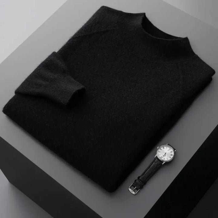 Rain Mock Neck Wool Sweater