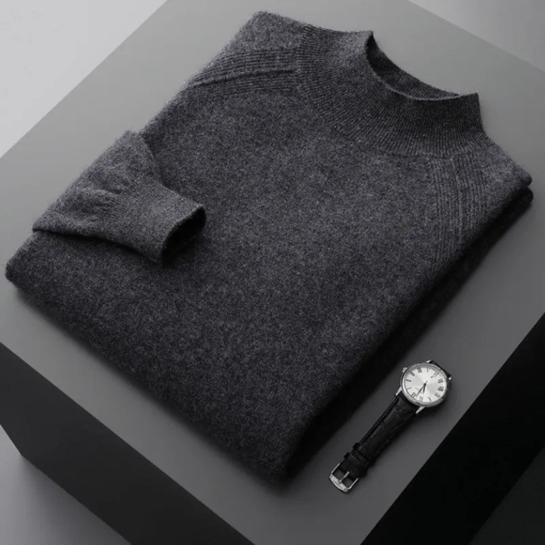 Rain Mock Neck Wool Sweater