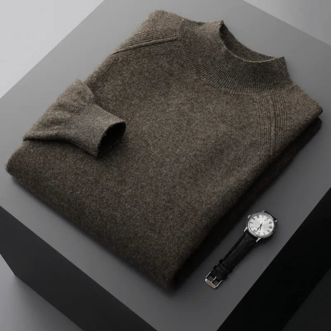 Rain Mock Neck Wool Sweater