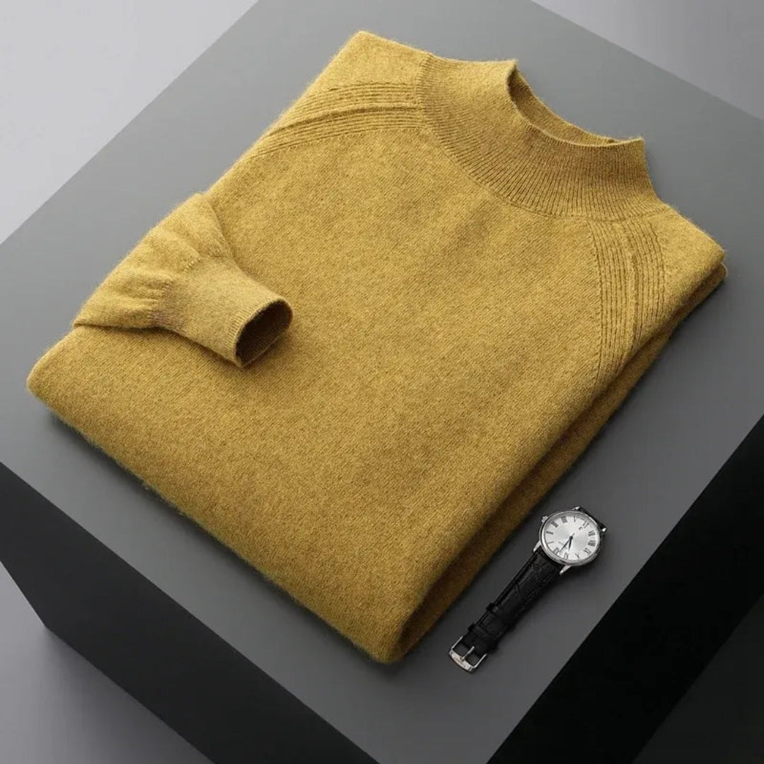 Rain Mock Neck Wool Sweater