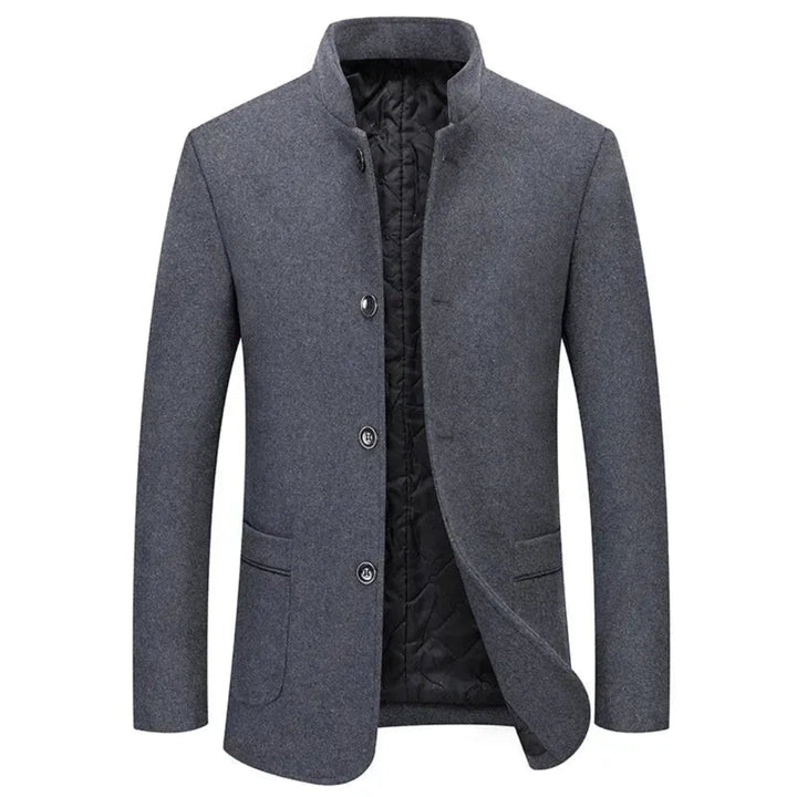 Rio Stand Collar Button-Up Overcoat