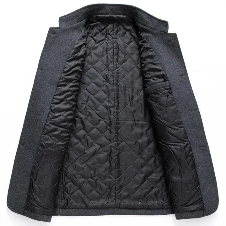 Rio Stand Collar Button-Up Overcoat
