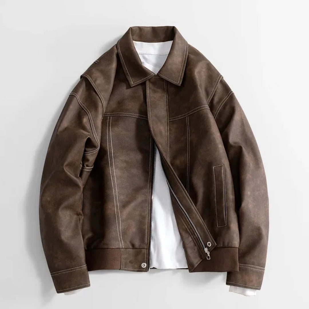 Ron Faux Leather Jacket