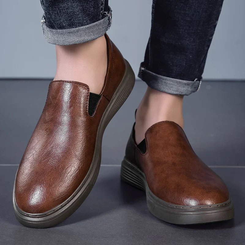 Stanley Elite Leather Slip-On Shoes