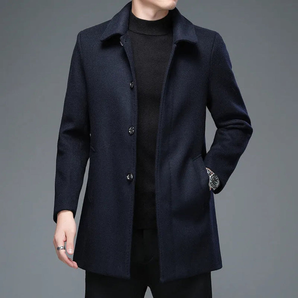 Spencer Classic Wool Overcoat Lion Style