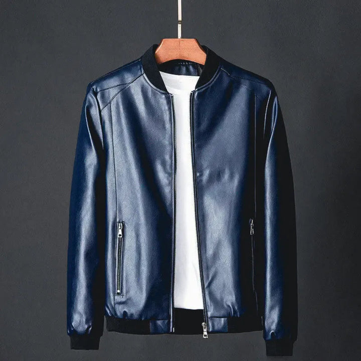 Stefano Leather Bomber Jacket