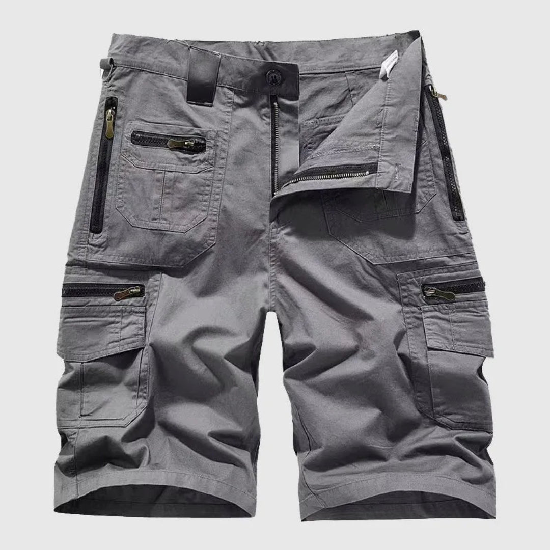 Terrence Multi-Zip Tactical Cargo Shorts