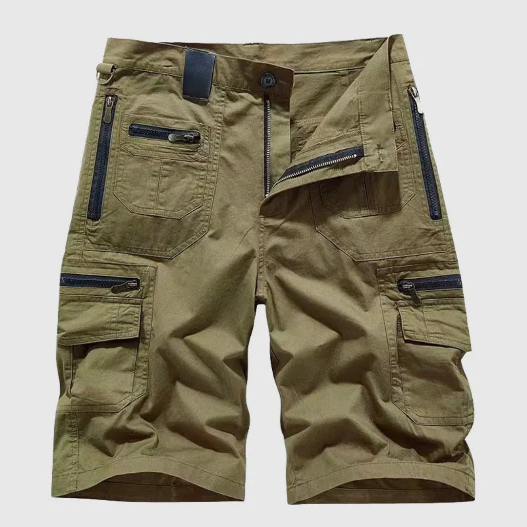 Terrence Multi-Zip Tactical Cargo Shorts
