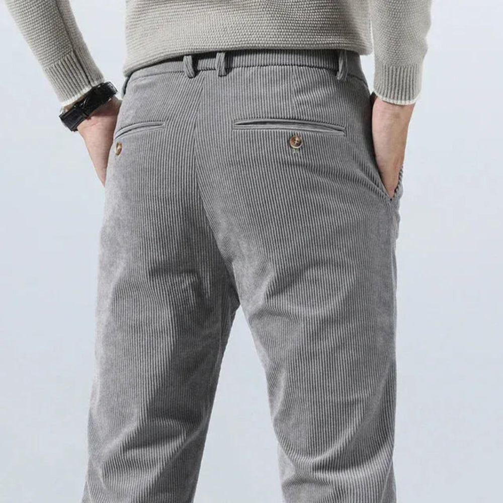 Theo Slim Fit Corduroy Pants Lion Style