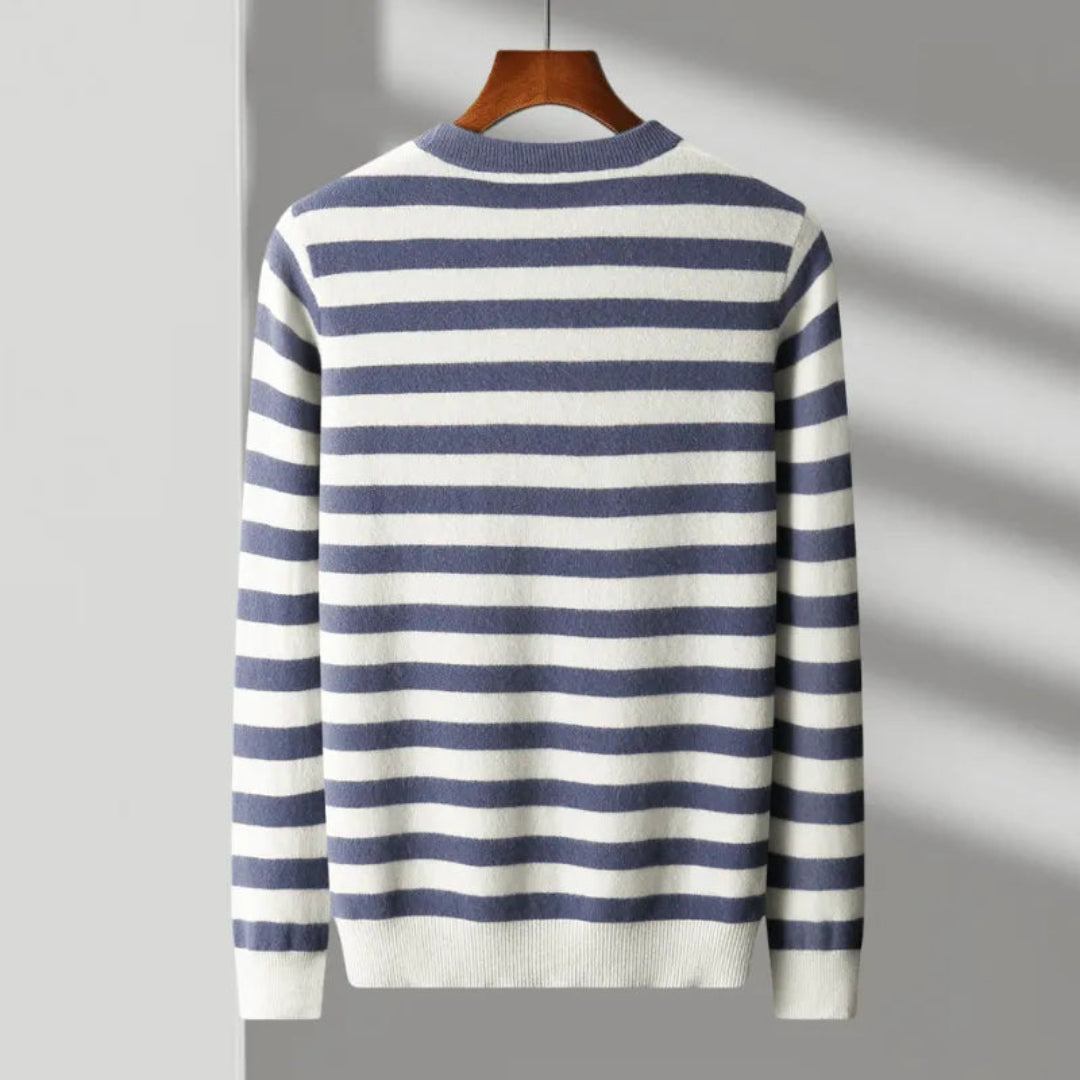 Thomas Crewneck Stripe Wool Sweater