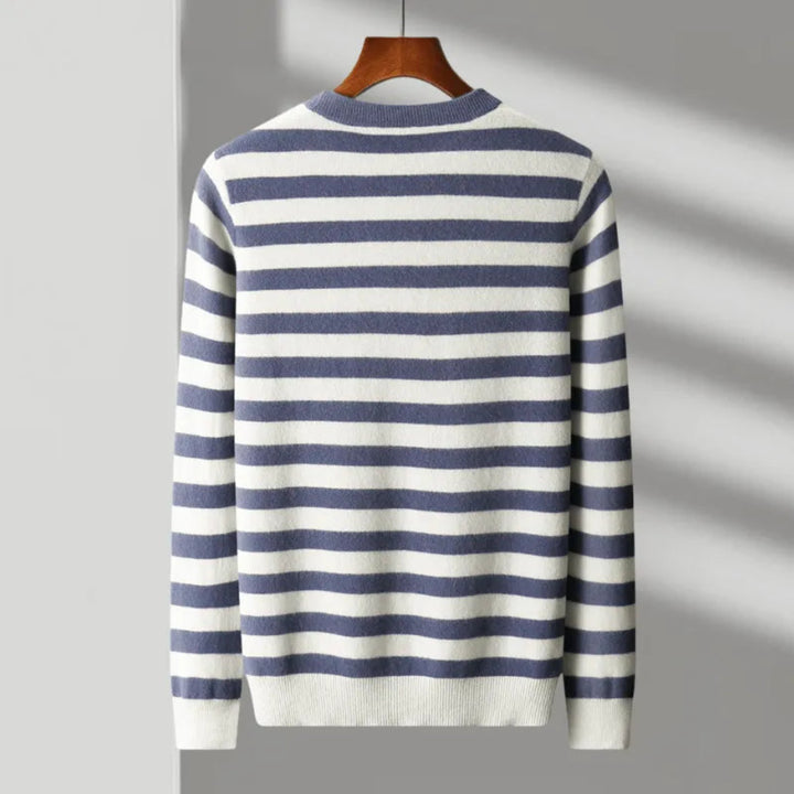 Thomas Crewneck Stripe Wool Sweater