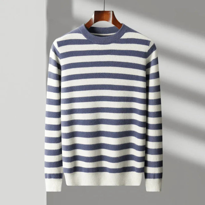 Thomas Crewneck Stripe Wool Sweater
