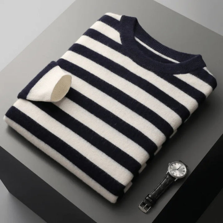 Thomas Crewneck Stripe Wool Sweater