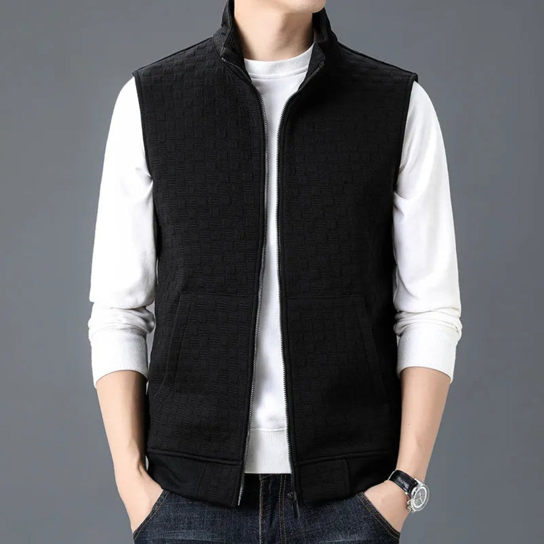 Tom Textured Zip-Up Vest