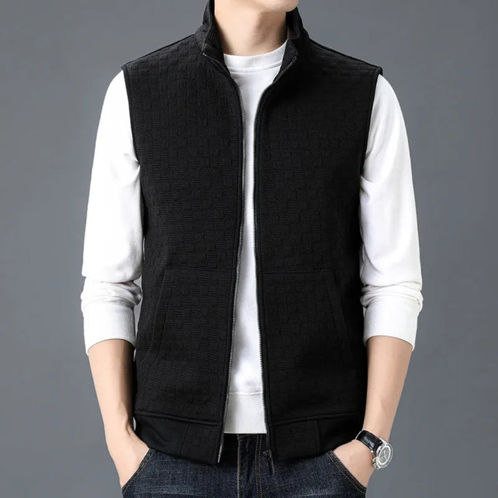 Tom Textured Zip-Up Vest