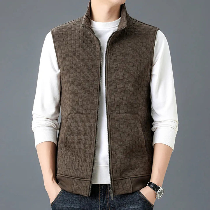 Tom Textured Zip-Up Vest