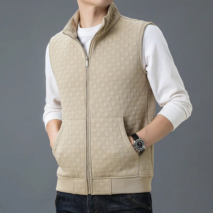 Tom Textured Zip-Up Vest