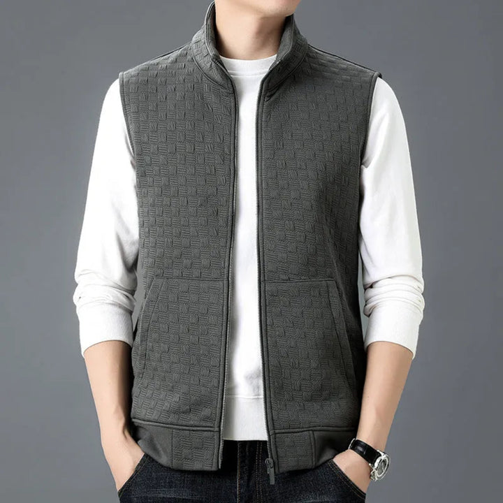 Tom Textured Zip-Up Vest