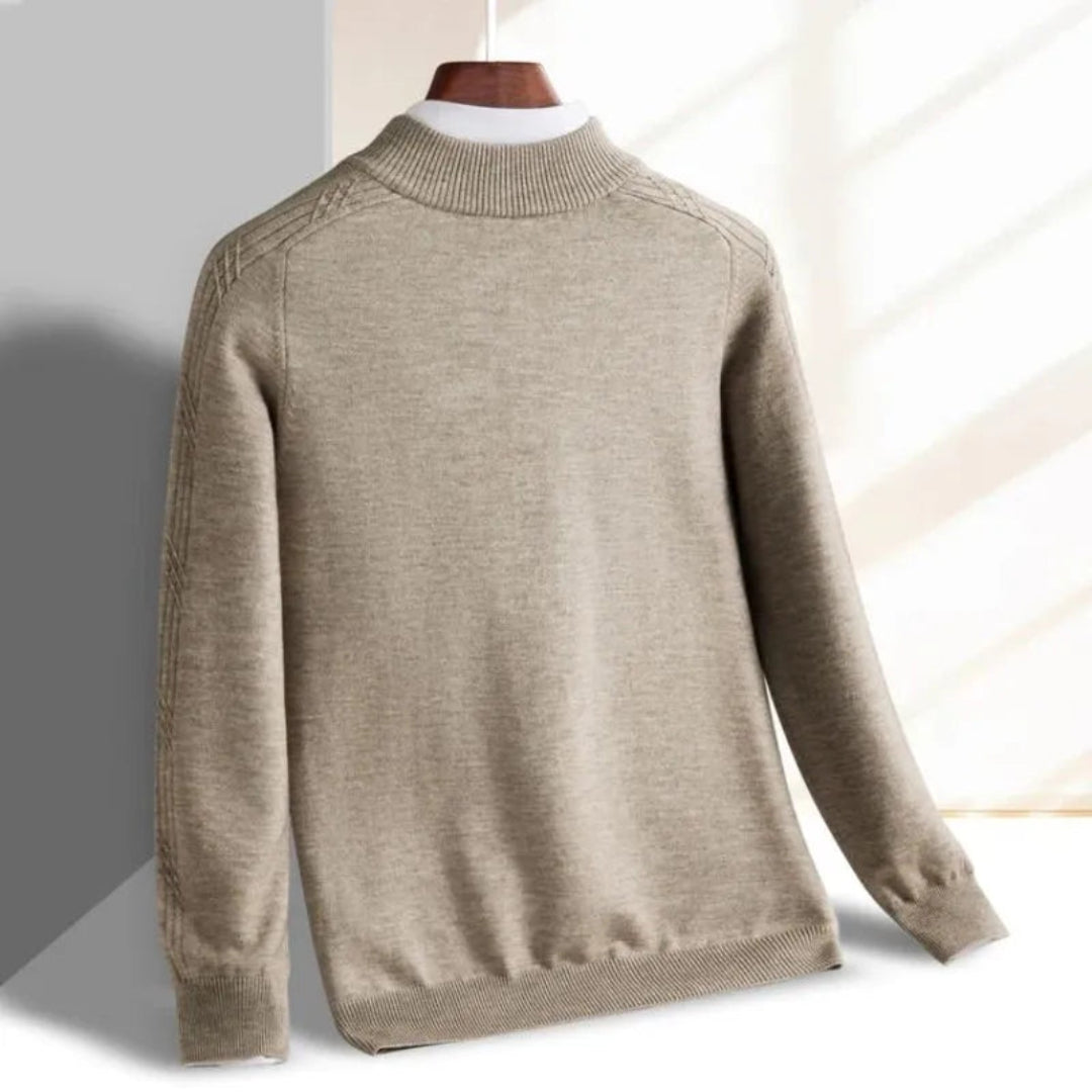 Trent Half-Zip Ribbed Sweater