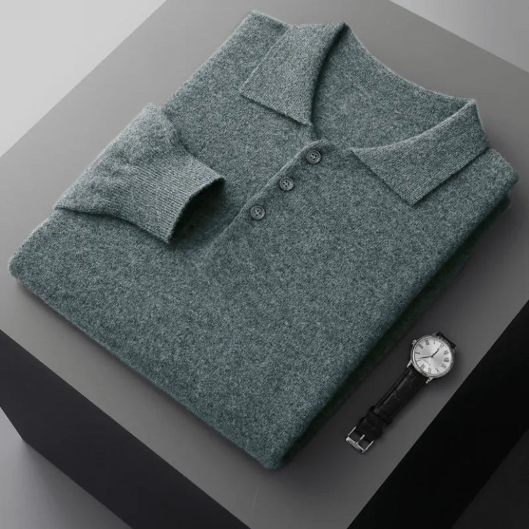 Tristan Wool Knit Polo