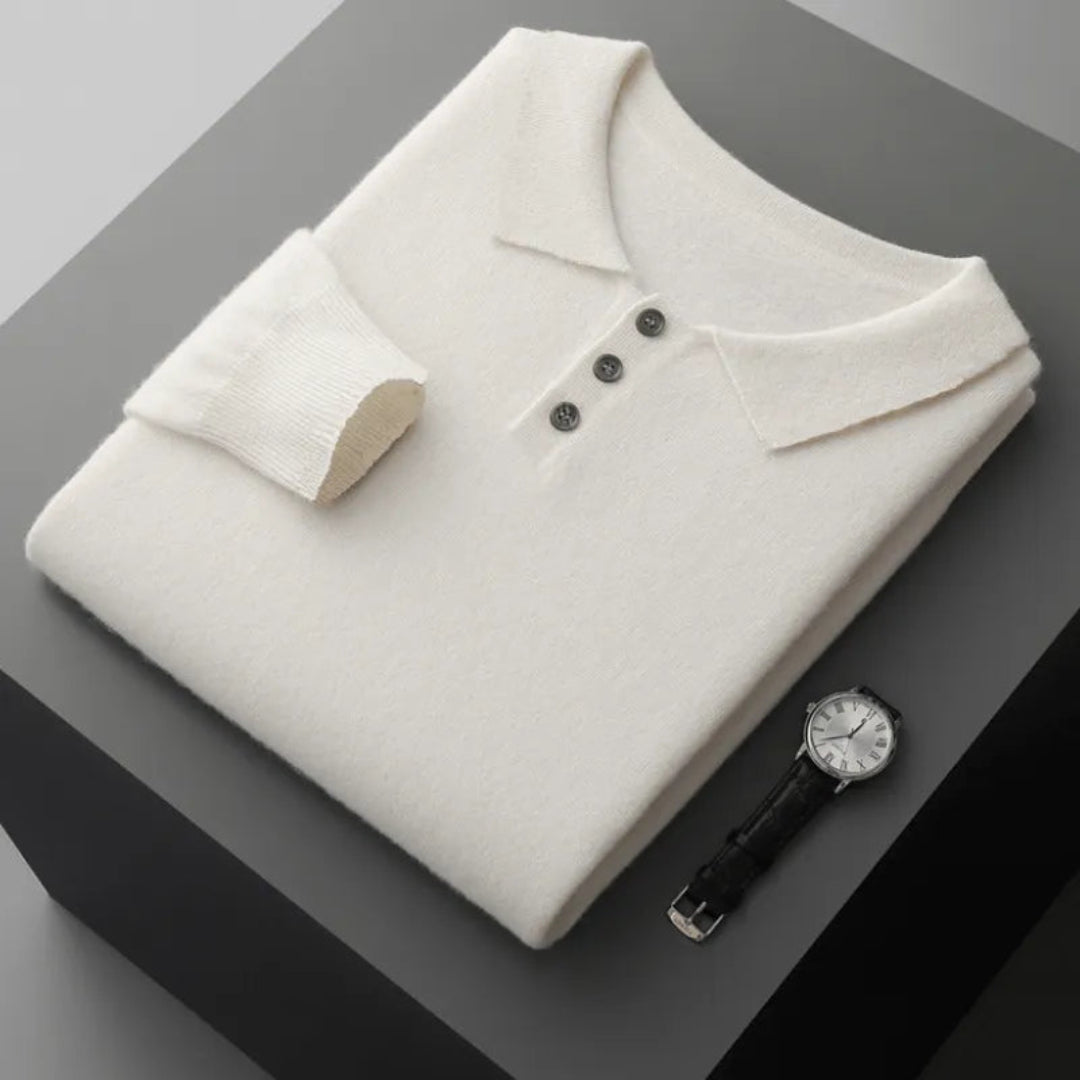 Tristan Wool Knit Polo