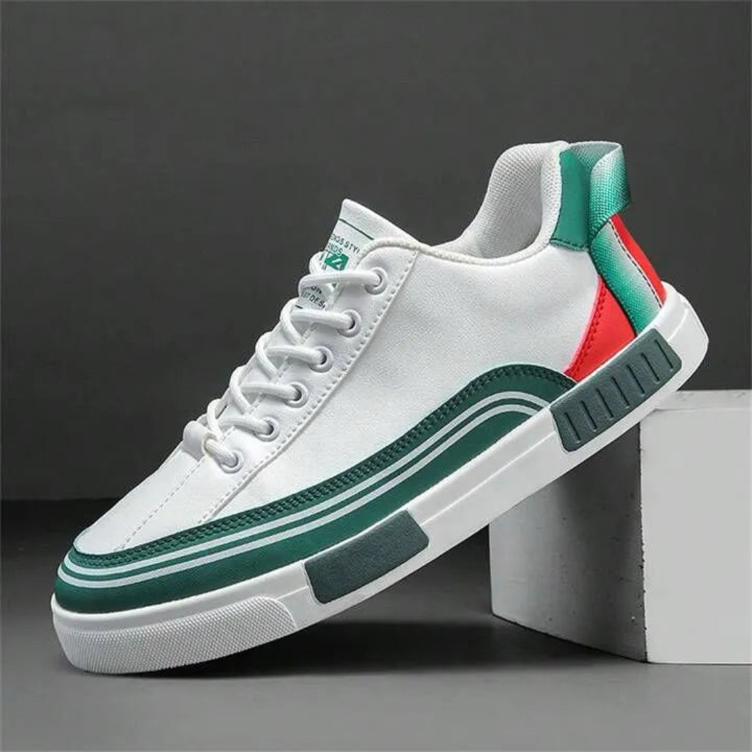 Tyga Panel Leather Sneakers