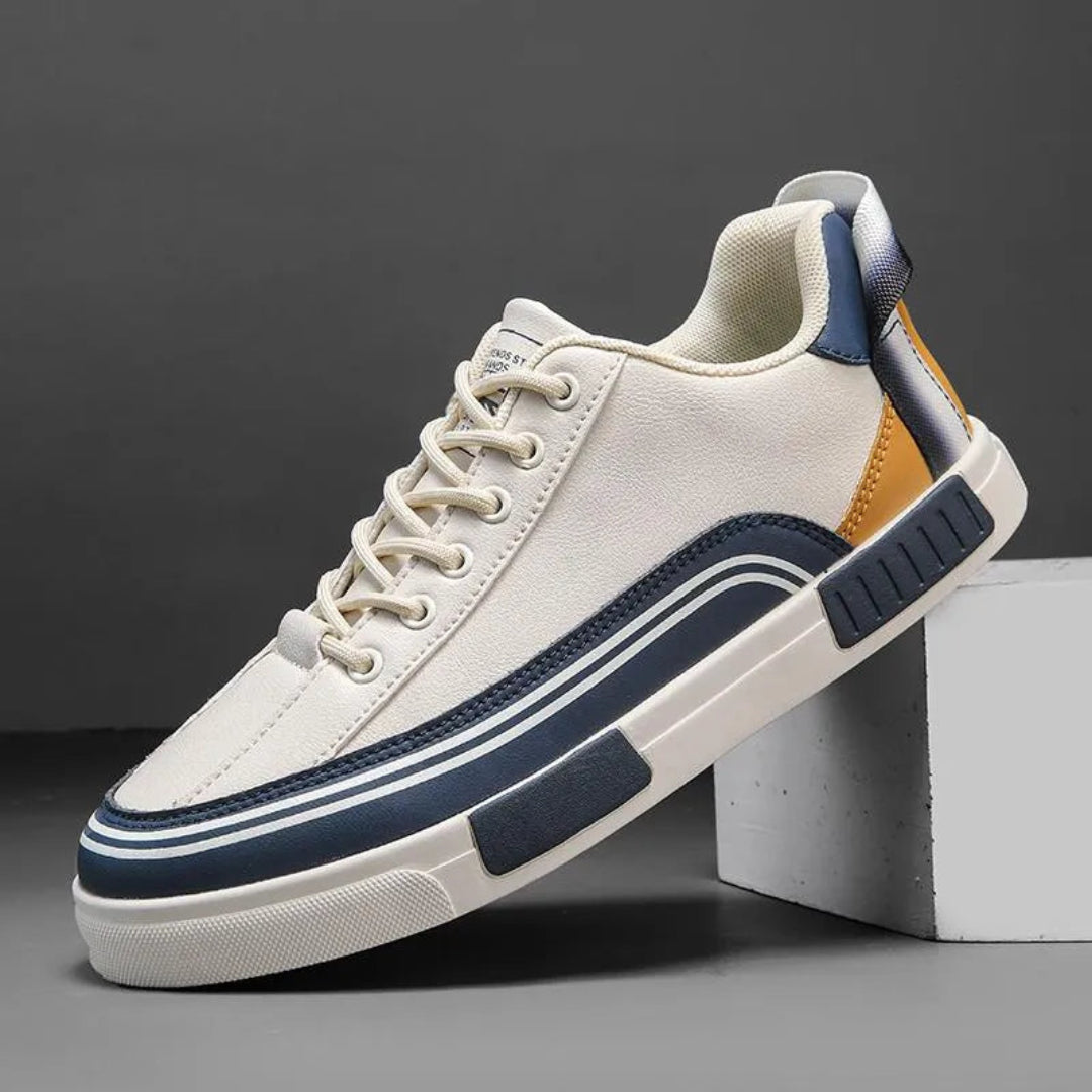Tyga Panel Leather Sneakers