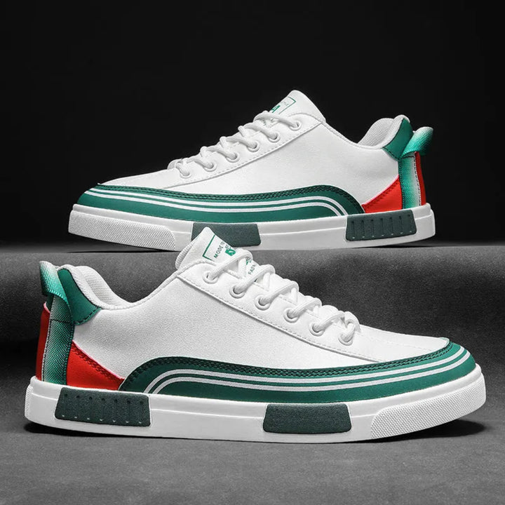 Tyga Panel Leather Sneakers
