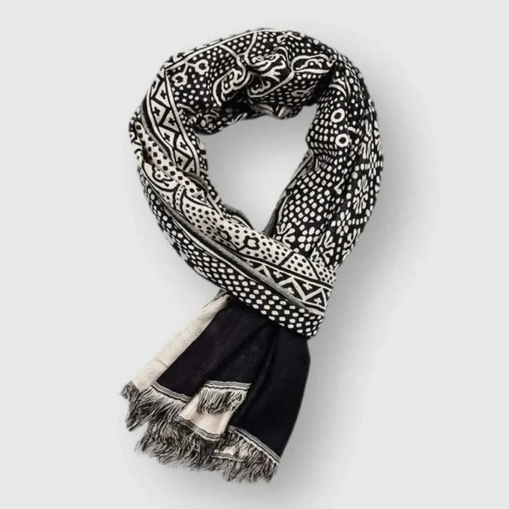 Unisex Patterned Cotton Scarf