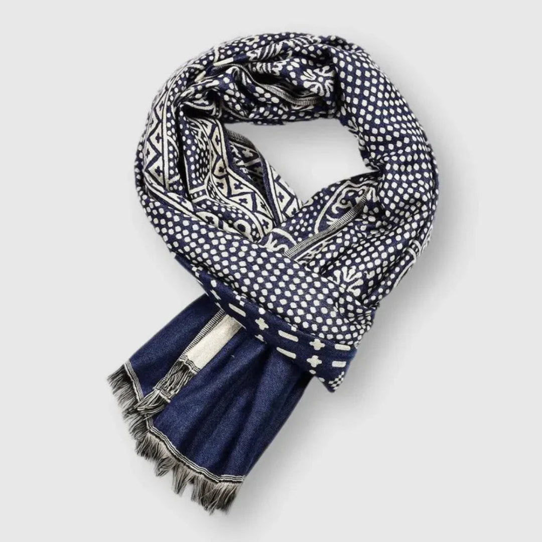Unisex Patterned Cotton Scarf