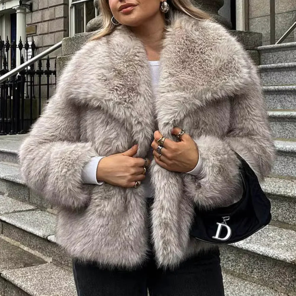 Celeste Plush Faux Fur Jacket