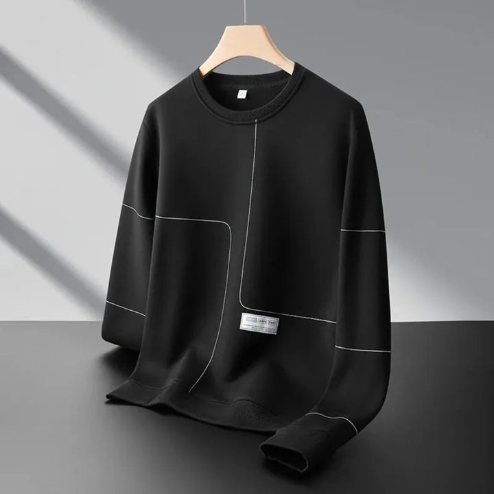 Valerio Round Neck Striped Sweatshirt