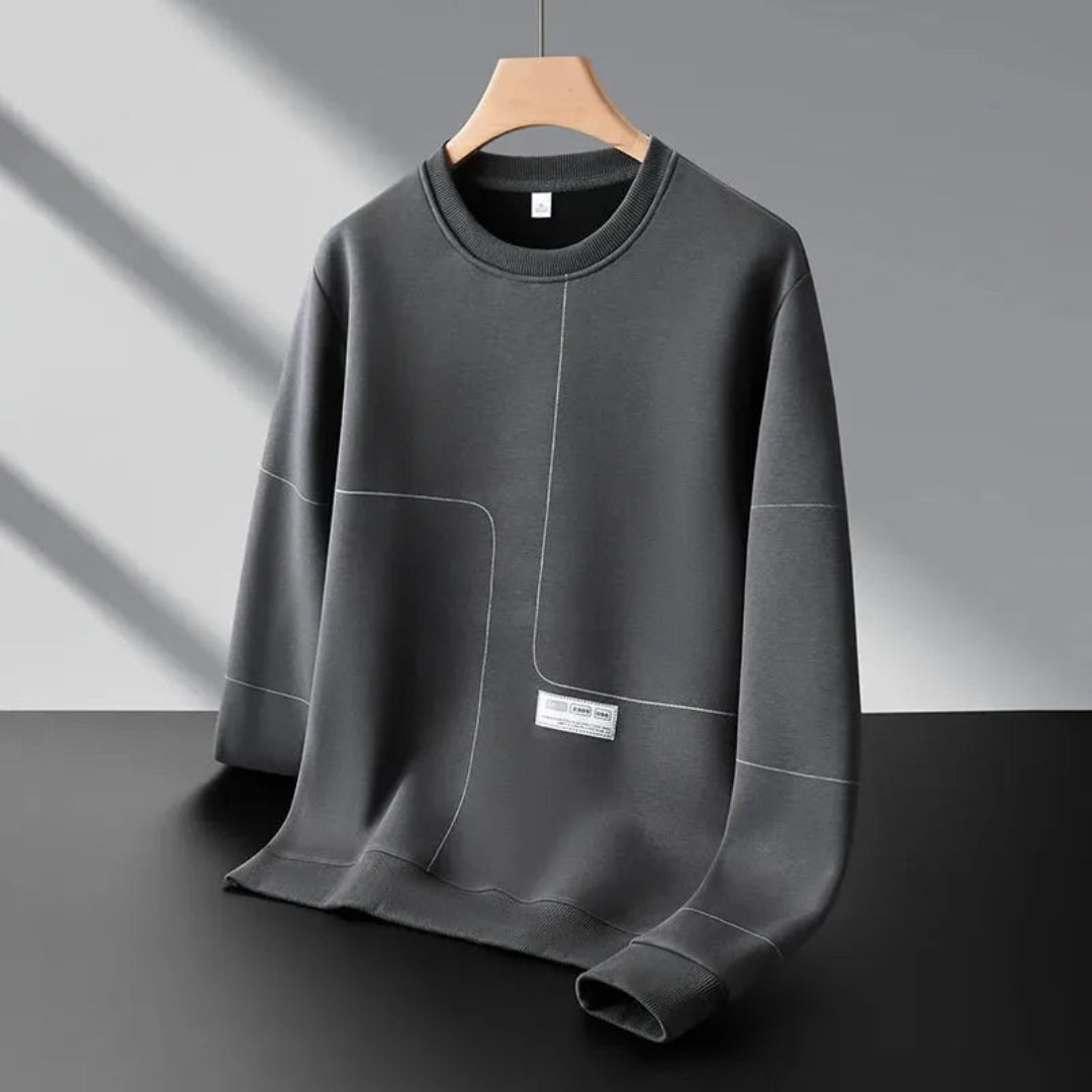 Valerio Round Neck Striped Sweatshirt