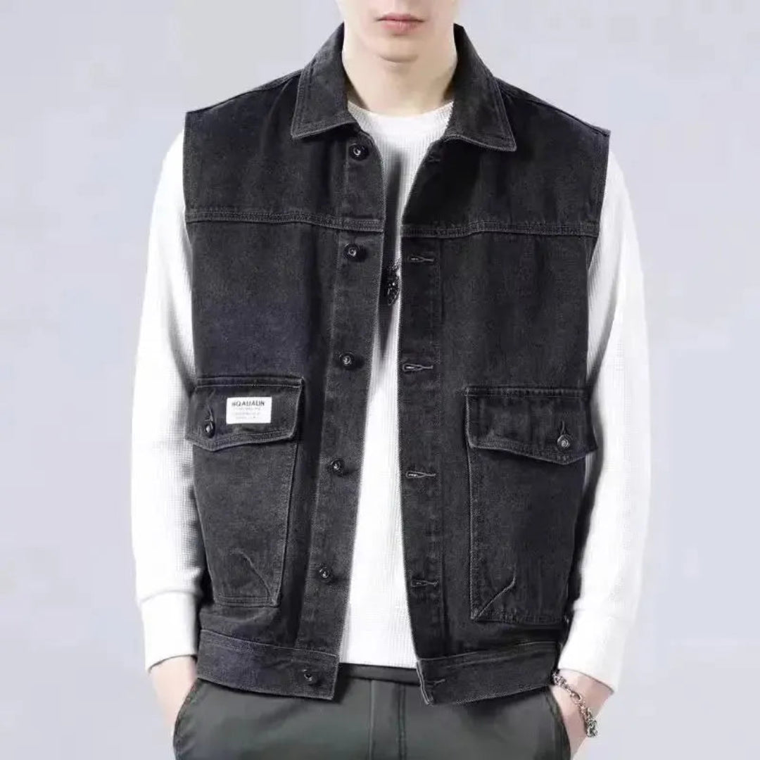 Van Classic Utility Denim Vest