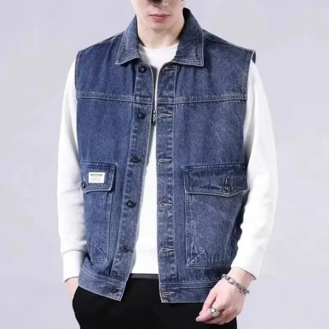 Van Classic Utility Denim Vest