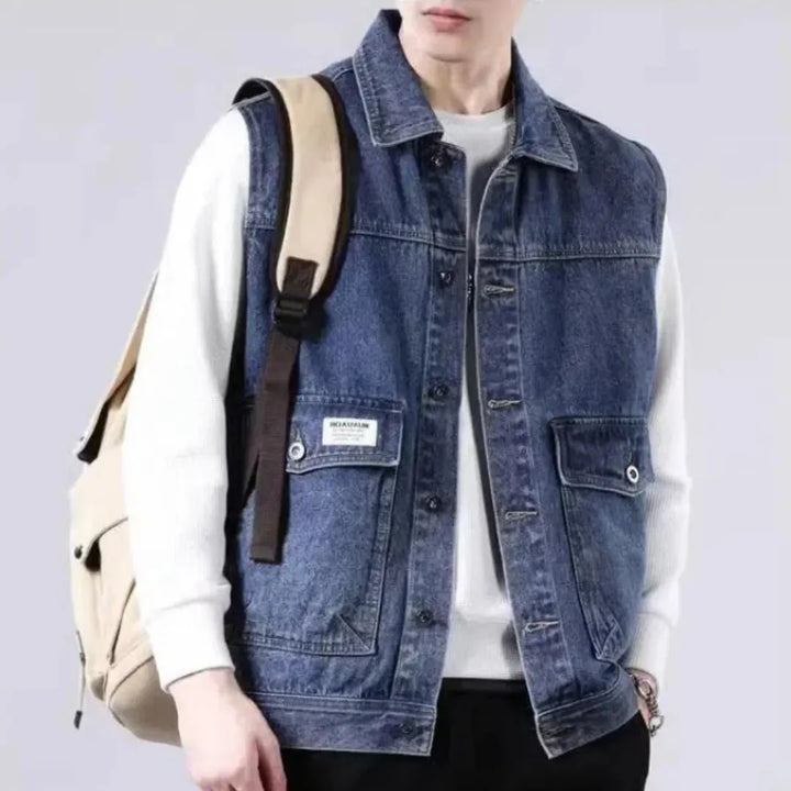 Van Classic Utility Denim Vest