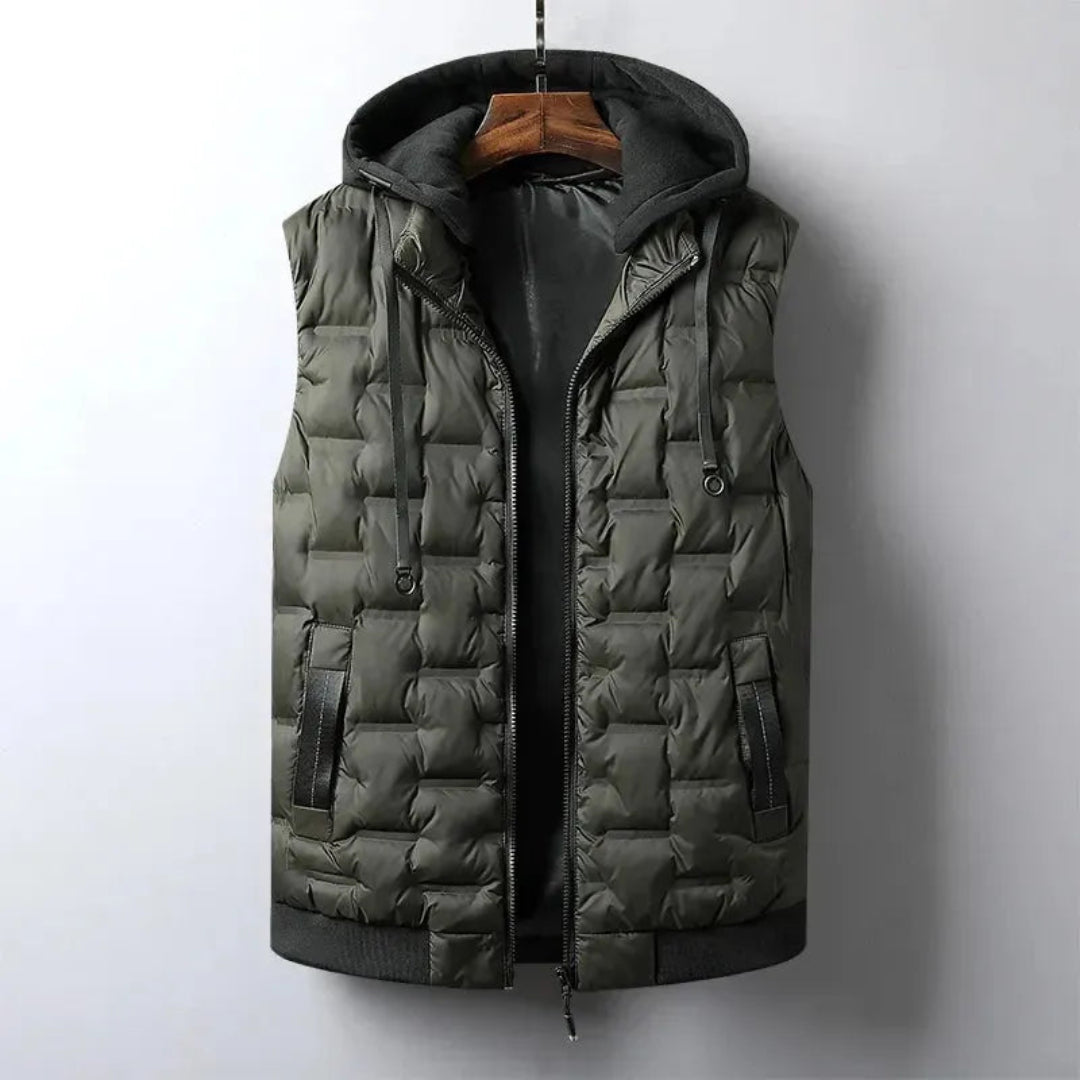 Victor Detachable Hood Puffer Vest