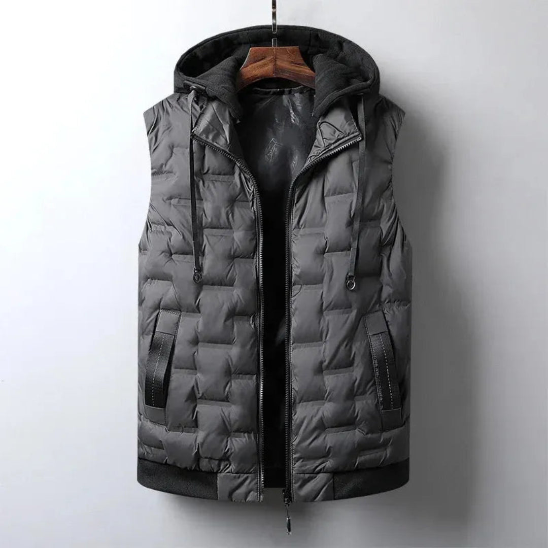 Victor Detachable Hood Puffer Vest