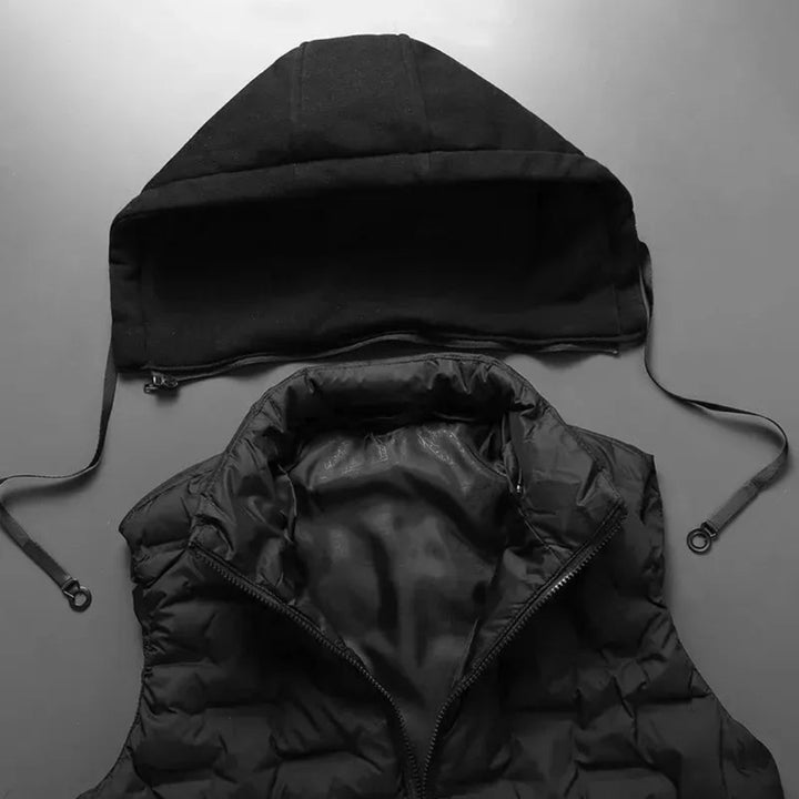 Victor Detachable Hood Puffer Vest