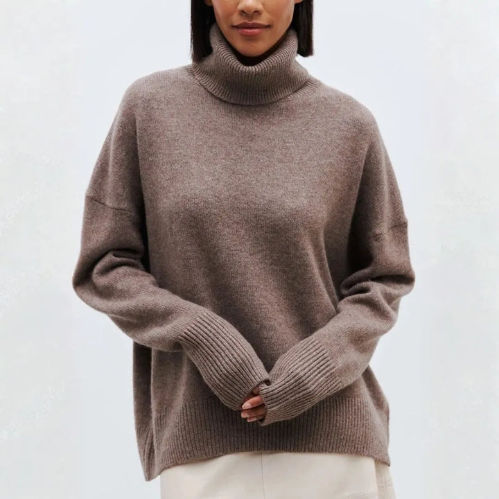 Vina Women’s Oversized Turtleneck Sweater