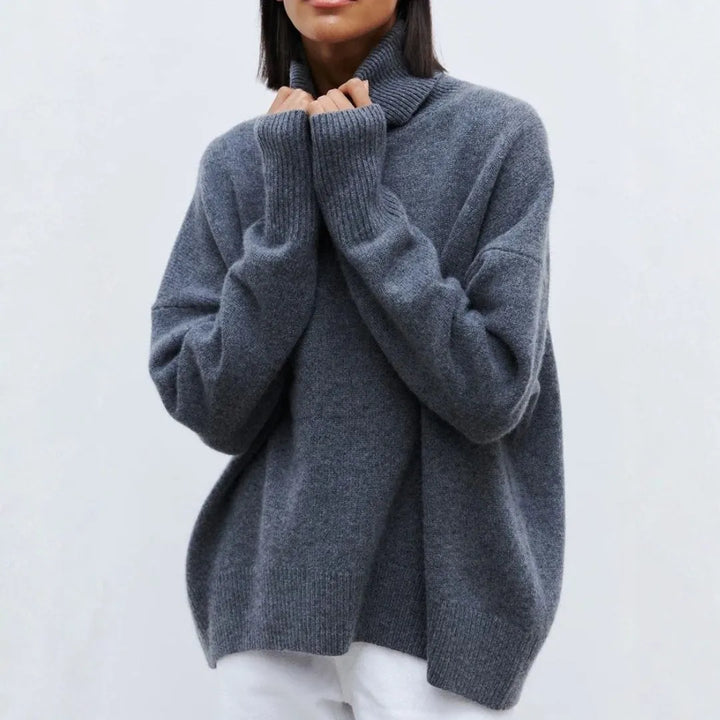 Vina Women’s Oversized Turtleneck Sweater