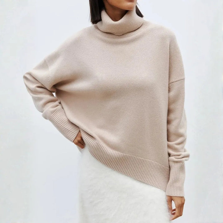 Vina Women’s Oversized Turtleneck Sweater