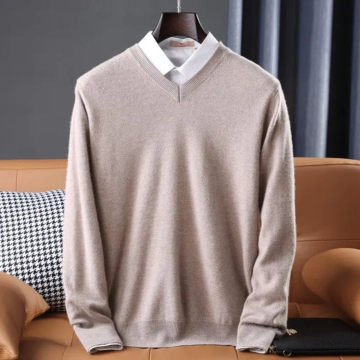 Virgil Cashmere V-Neck Sweater