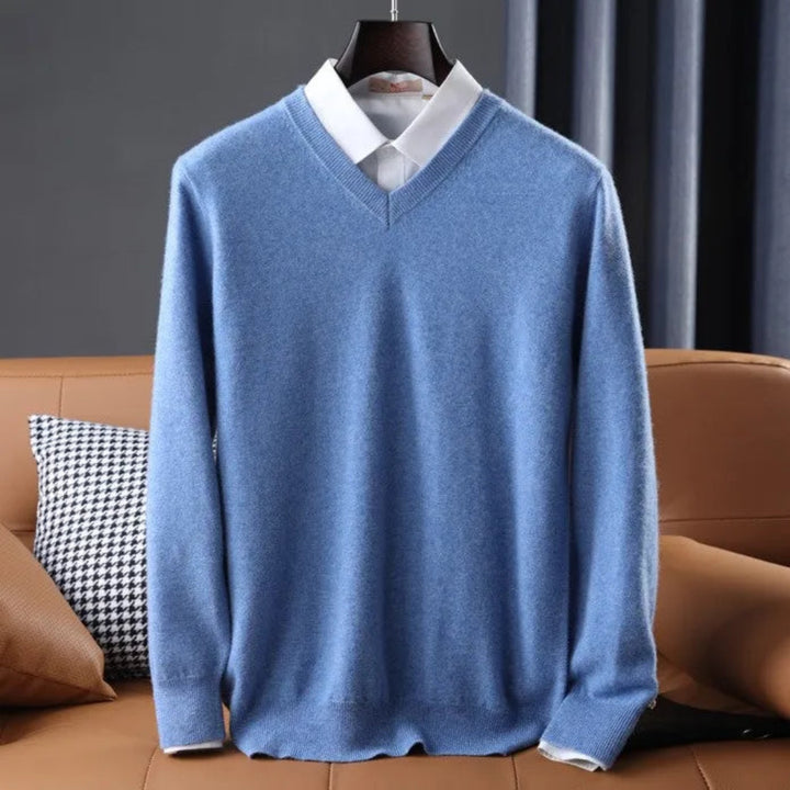 Virgil Cashmere V-Neck Sweater