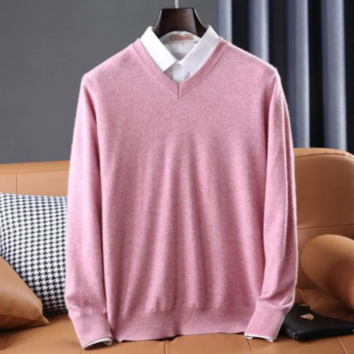 Virgil Cashmere V-Neck Sweater