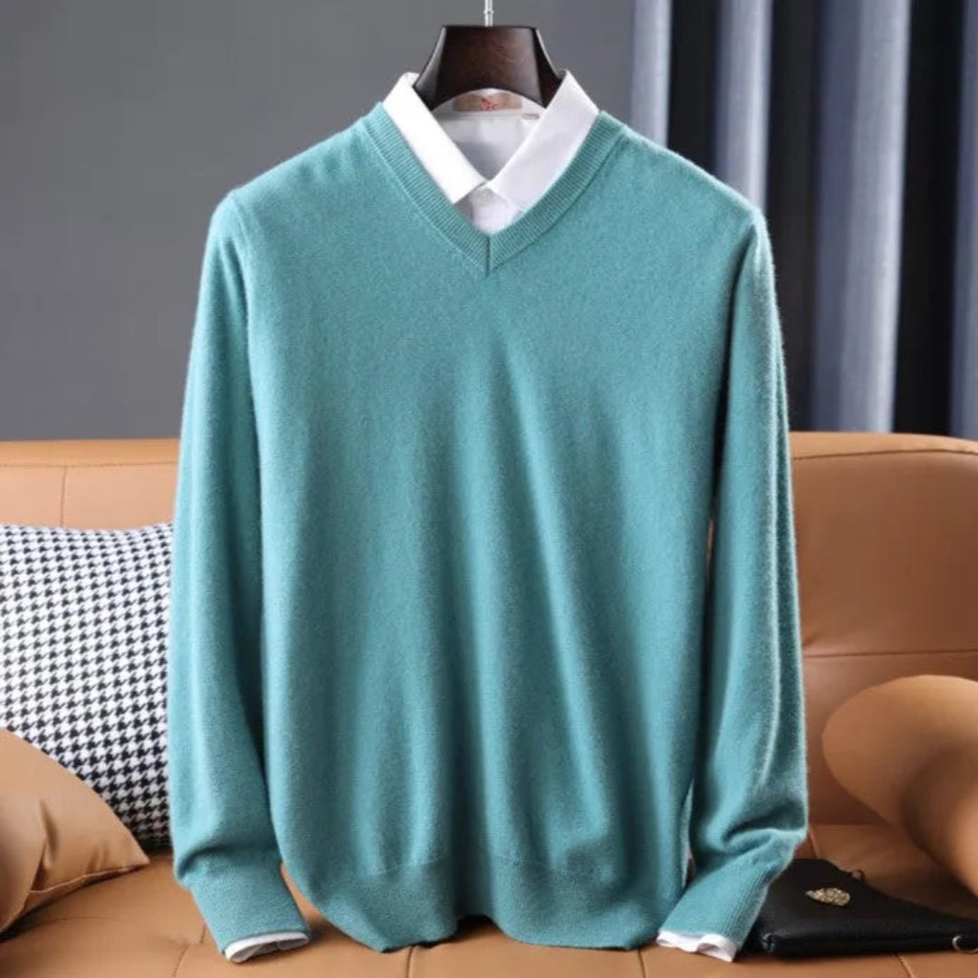 Virgil Cashmere V-Neck Sweater