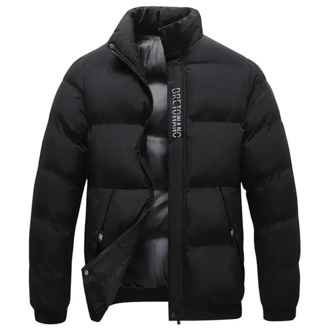 Will Stand-Collar Wind-Resistant Puffer Jacket